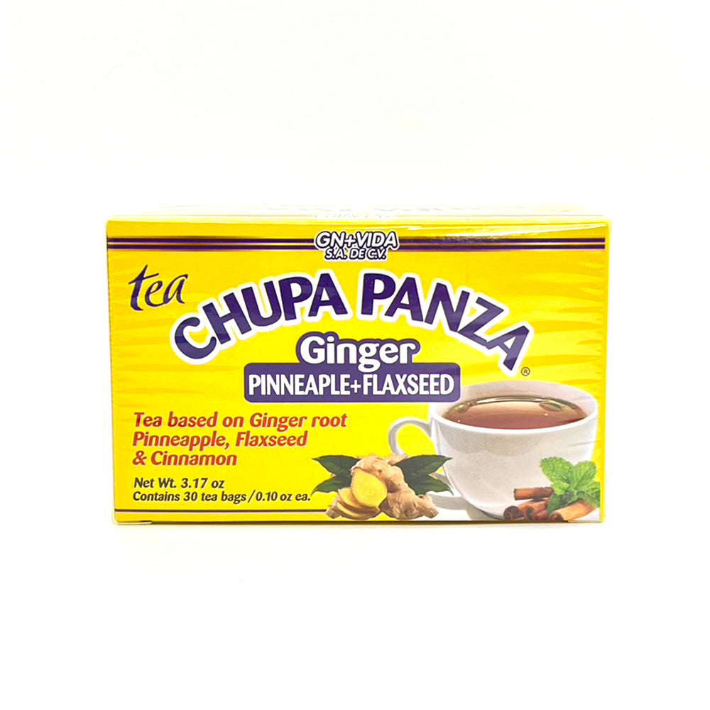  Tea CHUPA Panza, Tea Based ONGINGER Root, PINNEAPPLE, Flaxseed  & Cinnamon (30 Tea Bags/0.10 oz Each) : Grocery & Gourmet Food